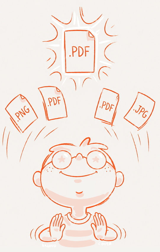 Merge the PDF mascot